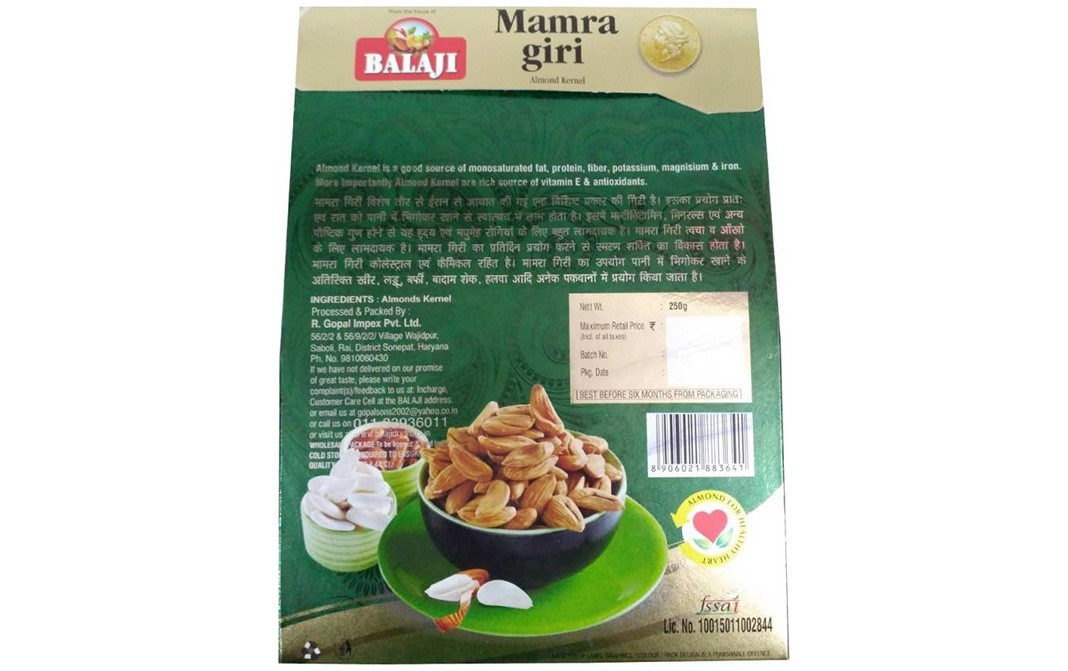 Balaji Mamra Giri Gold    Box  500 grams